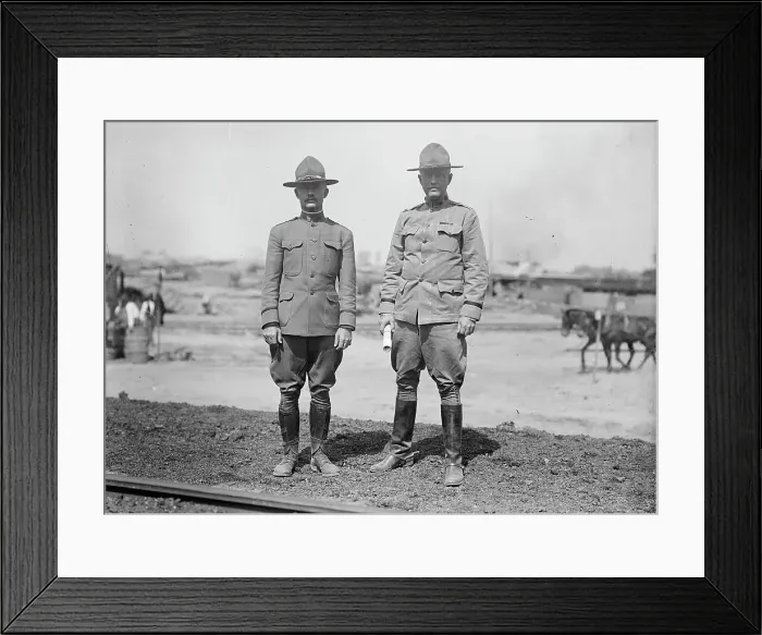 Framed Print : Camp Meade #2 - General Kuhn And Lt. Col. Ross, 1917. Creator: Harris & Ewing. Camp Meade #2 - General Kuhn And Lt. Col. Ross, 1917. Creator: Harris & Ewing Framed Print : Camp Meade #2 - General Kuhn And Lt. Col. Ross, 1917. Creator: Harris & Ewing. Camp Meade #2 - General Kuhn And Lt. Col. Ross, 1917. Creator: Harris & Ewing