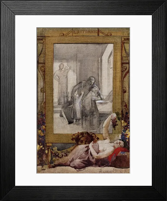 Framed Print : Esquisse pour la mairie du 19ème arrondissement de la Ville de Paris : L'Automne, 1880. Creator: Paul Albert Besnard Framed Print : Esquisse pour la mairie du 19ème arrondissement de la Ville de Paris : L'Automne, 1880. Creator: Paul Albert Besnard
