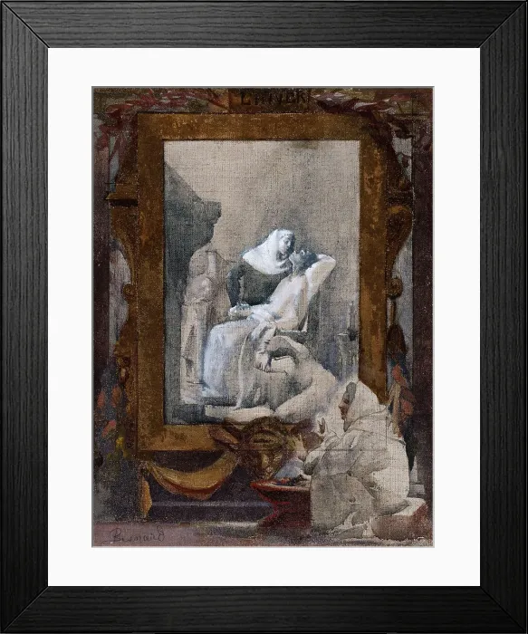 Framed Print : Esquisse pour la salle des mariages de la mairie du 19ème arrondissement de la Ville... 1880. Creator: Paul Albert Besnard Framed Print : Esquisse pour la salle des mariages de la mairie du 19ème arrondissement de la Ville... 1880. Creator: Paul Albert Besnard