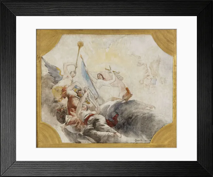 Framed Print : Esquisse pour la salle des mariages de la mairie du 19ème arrondissement de la Ville... 1880. Creator: Paul Albert Besnard Framed Print : Esquisse pour la salle des mariages de la mairie du 19ème arrondissement de la Ville... 1880. Creator: Paul Albert Besnard