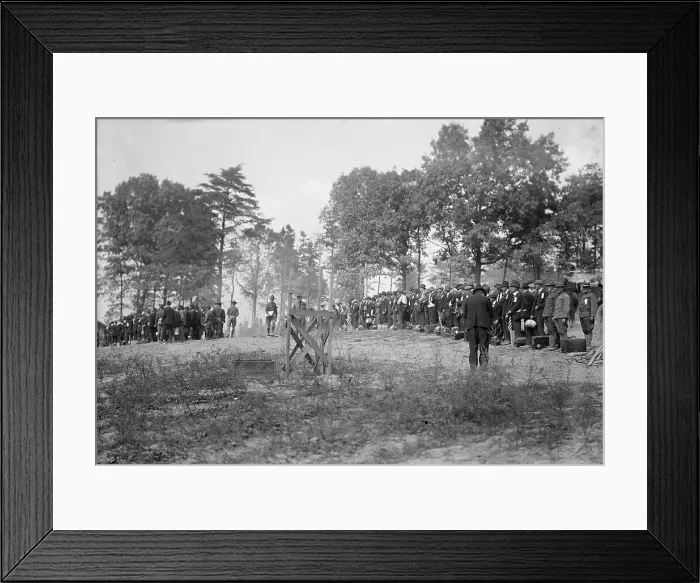 Framed Print : Camp Meade #2, Maryland, 1917. Creator: Harris & Ewing. Camp Meade #2, Maryland, 1917. Creator: Harris & Ewing Framed Print : Camp Meade #2, Maryland, 1917. Creator: Harris & Ewing. Camp Meade #2, Maryland, 1917. Creator: Harris & Ewing