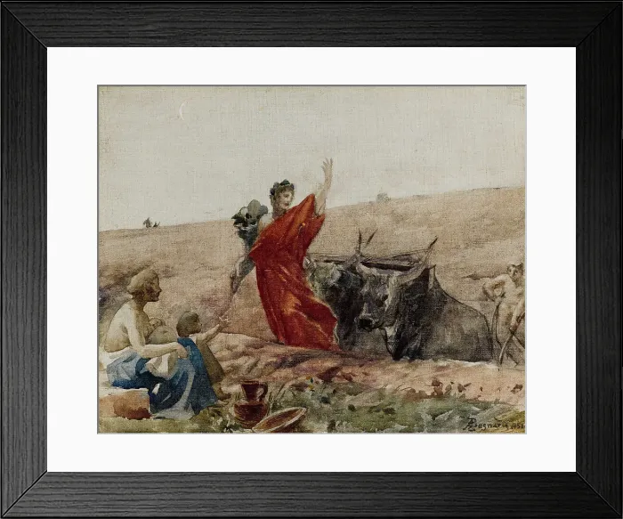 Framed Print : Esquisse pour la salle des mariages de la mairie du 19ème arrondissement de la Ville... 1880. Creator: Paul Albert Besnard Framed Print : Esquisse pour la salle des mariages de la mairie du 19ème arrondissement de la Ville... 1880. Creator: Paul Albert Besnard
