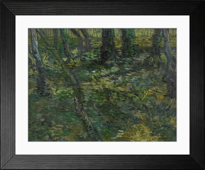 Framed Print : Undergrowth, 1889. Creator: Gogh, Vincent, van (1853-1890) Framed Print : Undergrowth, 1889. Creator: Gogh, Vincent, van (1853-1890)