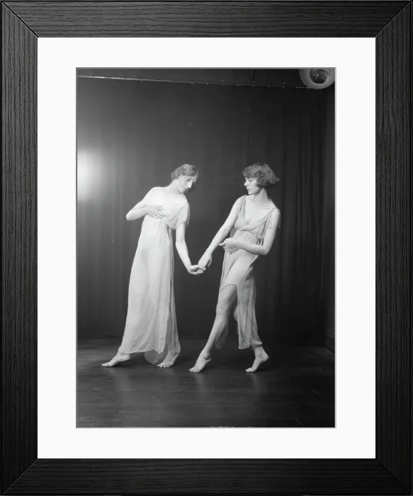 Framed Print : Florence Noyes dancers, between 1915 and 1918. Creator: Arnold Genthe