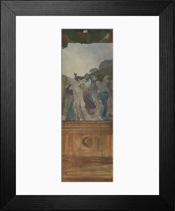 Framed Print : Esquisse pour la mairie du 4ème : Le retour des champs, 1884. Creator: Paul Albert Besnard Framed Print : Esquisse pour la mairie du 4ème : Le retour des champs, 1884. Creator: Paul Albert Besnard