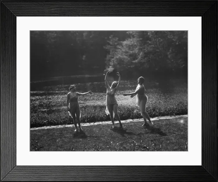 Framed Print : Elizabeth Duncan dancers and children, between 1916 and 1941. Creator: Arnold Genthe