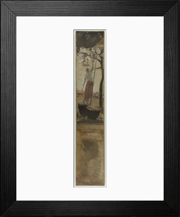 Framed Print : Esquisse pour la mairie du 4ème : La cueillette des pommes, 1884. Creator: Paul Albert Besnard Framed Print : Esquisse pour la mairie du 4ème : La cueillette des pommes, 1884. Creator: Paul Albert Besnard