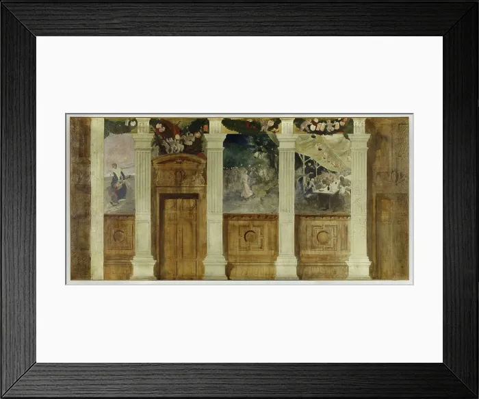 Framed Print : Esquisse pour la mairie du 4ème : Le Bal à la campagne ou La Fête populaire, 1884. Creator: Paul Albert Besnard Framed Print : Esquisse pour la mairie du 4ème : Le Bal à la campagne ou La Fête populaire, 1884. Creator: Paul Albert Besnard