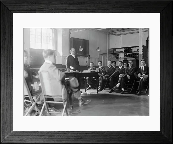 Framed Print : Camp Meade #2 - Drafted Men Leaving For Camp Meade, 1917. Creator: Harris & Ewing. Camp Meade #2 - Drafted Men Leaving For Camp Meade, 1917. Creator: Harris & Ewing Framed Print : Camp Meade #2 - Drafted Men Leaving For Camp Meade, 1917. Creator: Harris & Ewing. Camp Meade #2 - Drafted Men Leaving For Camp Meade, 1917. Creator: Harris & Ewing