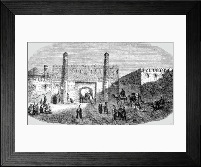 Framed Print : Entrance to the City of Tabreez, Persia, 1854. Creator: Unknown Framed Print : Entrance to the City of Tabreez, Persia, 1854. Creator: Unknown