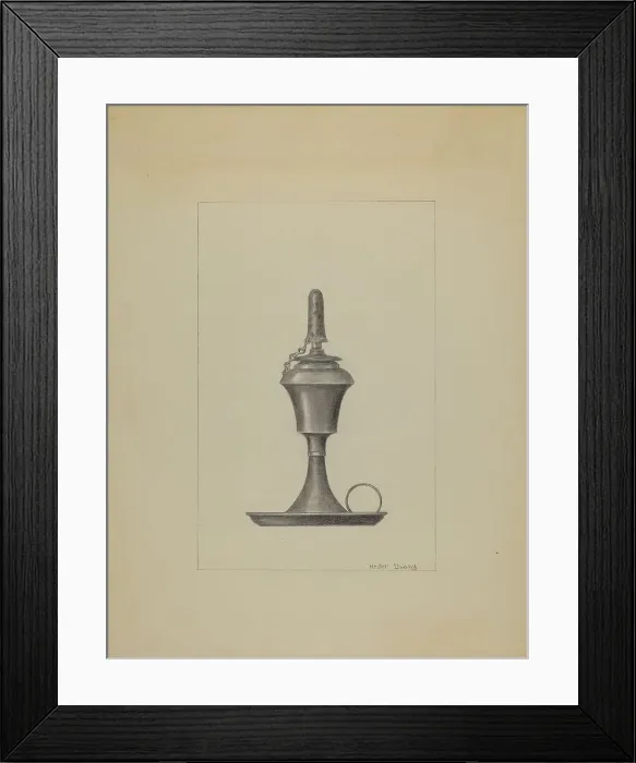 Framed Print : Lamp, c. 1936. Creator: Hester Duany Framed Print : Lamp, c. 1936. Creator: Hester Duany