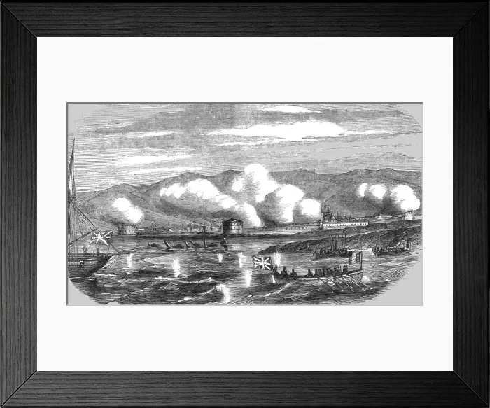 Framed Print : Reconnoitering the Fortress of Sebastopol previous to the Commencement of the Siege, 1854. Creator: Unknown Framed Print : Reconnoitering the Fortress of Sebastopol previous to the Commencement of the Siege, 1854. Creator: Unknown