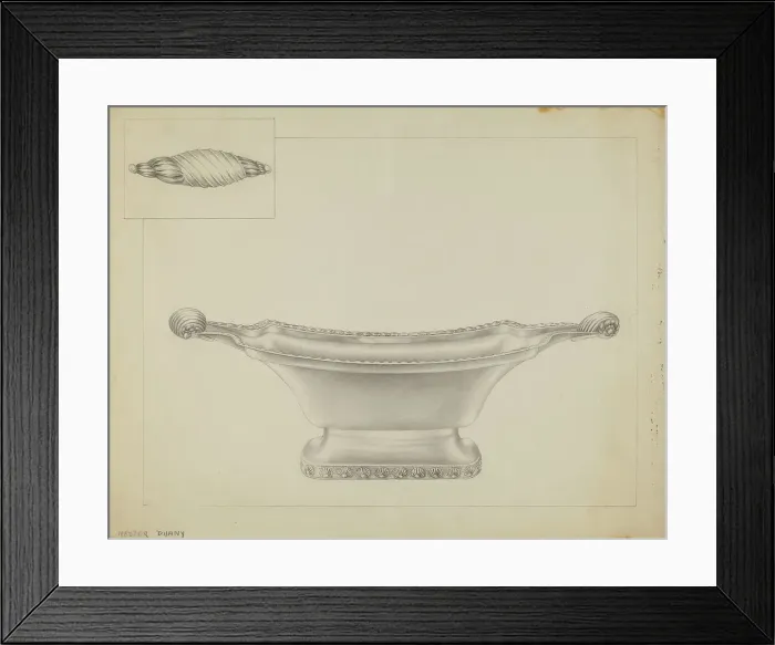 Framed Print : Silver Bowl, 1935 / 1942. Creator: Hester Duany Framed Print : Silver Bowl, 1935 / 1942. Creator: Hester Duany