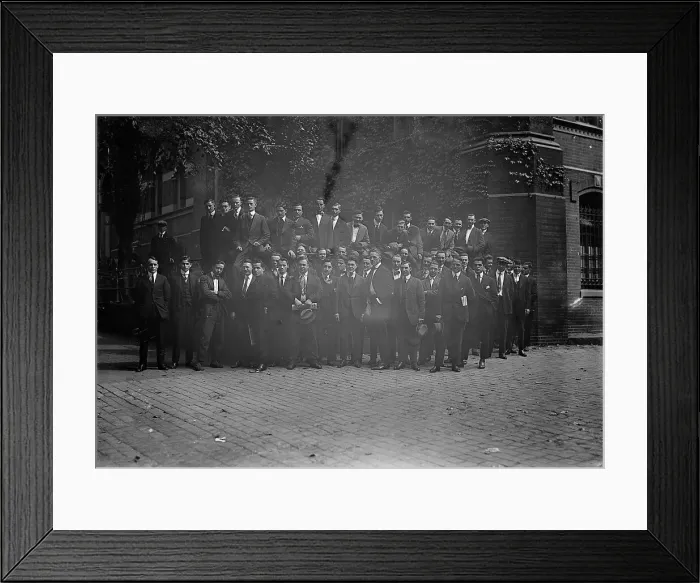 Framed Print : Camp Meade #2 - Drafted Men Leaving For Camp Meade, 1917. Creator: Harris & Ewing. Camp Meade #2 - Drafted Men Leaving For Camp Meade, 1917. Creator: Harris & Ewing Framed Print : Camp Meade #2 - Drafted Men Leaving For Camp Meade, 1917. Creator: Harris & Ewing. Camp Meade #2 - Drafted Men Leaving For Camp Meade, 1917. Creator: Harris & Ewing