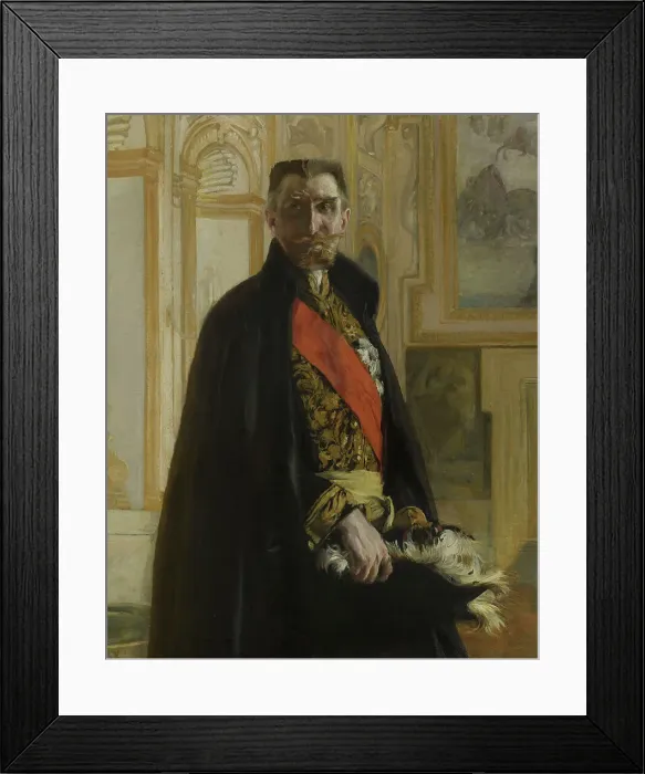Framed Print : Portrait de Camille Barrère au palais Farnèse, 1906. Creator: Paul Albert Besnard Framed Print : Portrait de Camille Barrère au palais Farnèse, 1906. Creator: Paul Albert Besnard