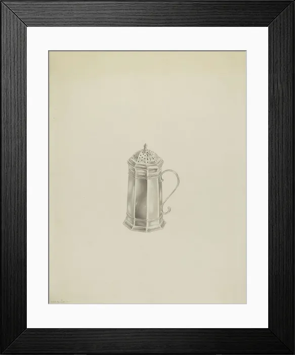 Framed Print : Silver Caster, c. 1939. Creator: Hester Duany