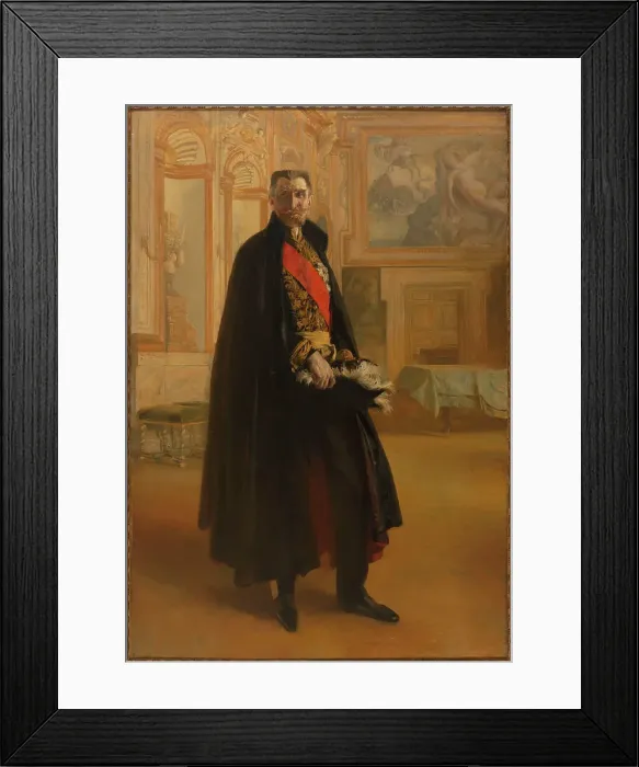 Framed Print : Portrait de Camille Barrère au palais Farnèse, 1906. Creator: Paul Albert Besnard Framed Print : Portrait de Camille Barrère au palais Farnèse, 1906. Creator: Paul Albert Besnard