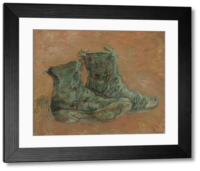 Framed Print : Shoes, 1887. Creator: Gogh, Vincent, van (1853-1890) Framed Print : Shoes, 1887. Creator: Gogh, Vincent, van (1853-1890)
