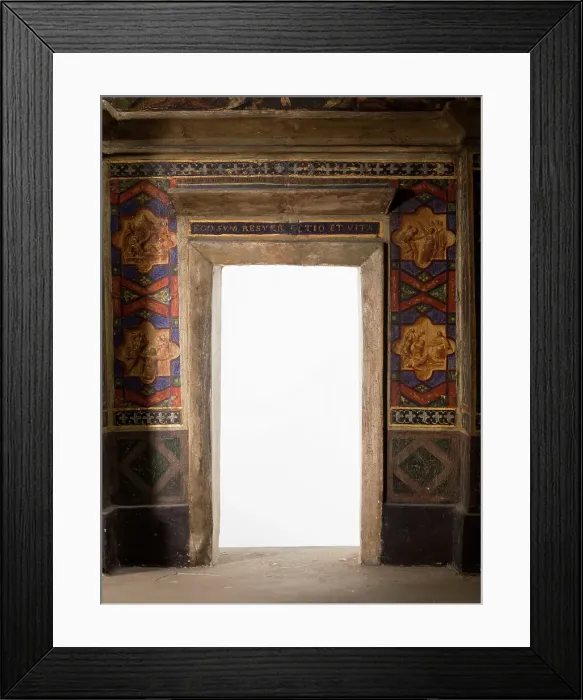 Framed Print : Maquette du décor de la chapelle des Morts (dite chapelle des Ames) église Notre-Dame... c.1836. Creator: Merry Joseph Blondel Framed Print : Maquette du décor de la chapelle des Morts (dite chapelle des Ames) église Notre-Dame... c.1836. Creator: Merry Joseph Blondel