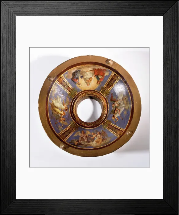 Framed Print : Maquette du décor de la chapelle des Morts (dite chapelle des Ames) église Notre-Dame... c.1836. Creator: Merry Joseph Blondel Framed Print : Maquette du décor de la chapelle des Morts (dite chapelle des Ames) église Notre-Dame... c.1836. Creator: Merry Joseph Blondel