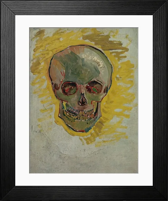 Framed Print : Skull, 1887. Creator: Gogh, Vincent, van (1853-1890) Framed Print : Skull, 1887. Creator: Gogh, Vincent, van (1853-1890)