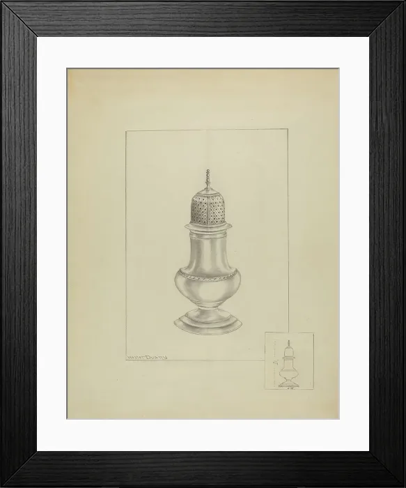 Framed Print : Silver Shaker, 1935 / 1942. Creator: Hester Duany Framed Print : Silver Shaker, 1935 / 1942. Creator: Hester Duany