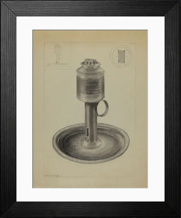 Framed Print : Lamp, c. 1936. Creator: Hester Duany Framed Print : Lamp, c. 1936. Creator: Hester Duany