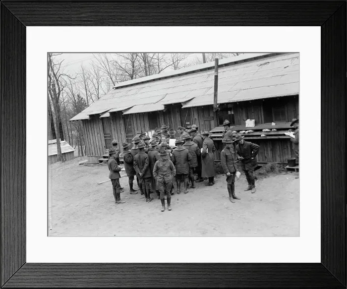 Framed Print : Camp Meade, Maryland - Misc, Views, 1917. Creator: Harris & Ewing. Camp Meade, Maryland - Misc, Views, 1917. Creator: Harris & Ewing Framed Print : Camp Meade, Maryland - Misc, Views, 1917. Creator: Harris & Ewing. Camp Meade, Maryland - Misc, Views, 1917. Creator: Harris & Ewing