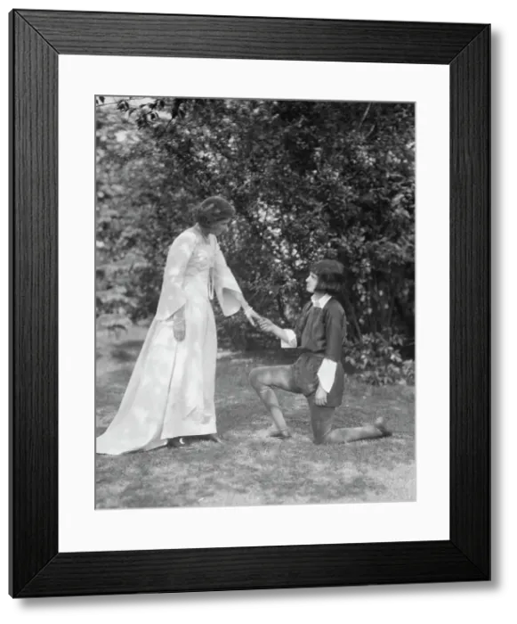 Framed Print : Theatrical performance at Dongan Hall, 1921 May 27. Creator: Arnold Genthe Framed Print : Theatrical performance at Dongan Hall, 1921 May 27. Creator: Arnold Genthe