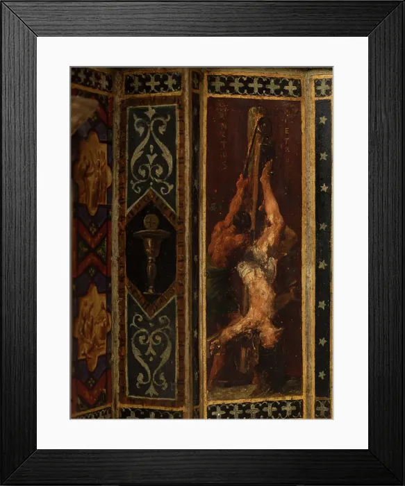 Framed Print : Maquette du décor de la chapelle des Morts (dite chapelle des Ames) église Notre-Dame... c.1836. Creator: Merry Joseph Blondel Framed Print : Maquette du décor de la chapelle des Morts (dite chapelle des Ames) église Notre-Dame... c.1836. Creator: Merry Joseph Blondel