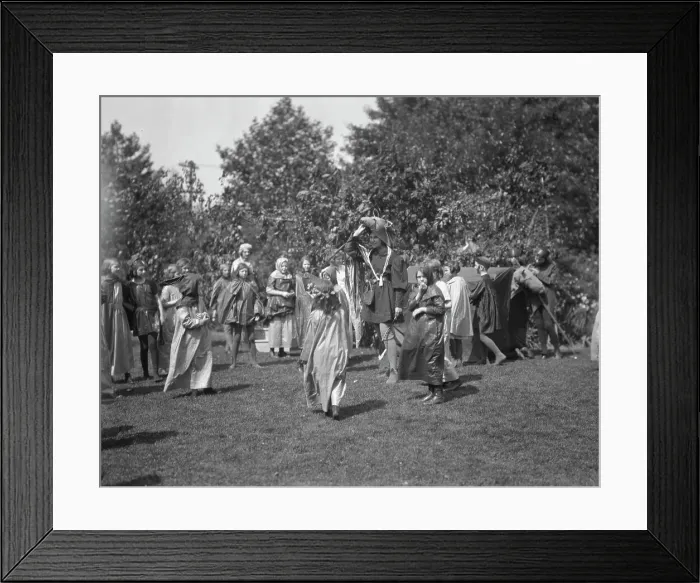 Framed Print : Theatrical performance at Dongan Hall, 1921 May 27. Creator: Arnold Genthe Framed Print : Theatrical performance at Dongan Hall, 1921 May 27. Creator: Arnold Genthe