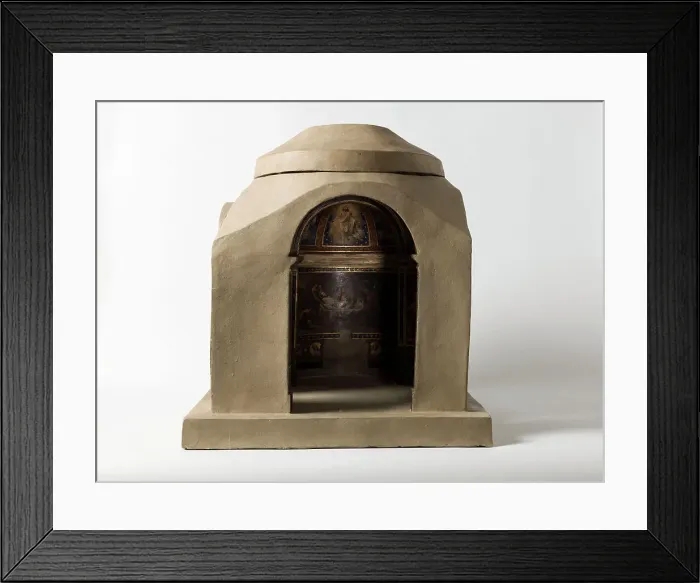 Framed Print : Maquette du décor de la chapelle des Morts (dite chapelle des Ames) église Notre-Dame... c.1836. Creator: Merry Joseph Blondel Framed Print : Maquette du décor de la chapelle des Morts (dite chapelle des Ames) église Notre-Dame... c.1836. Creator: Merry Joseph Blondel