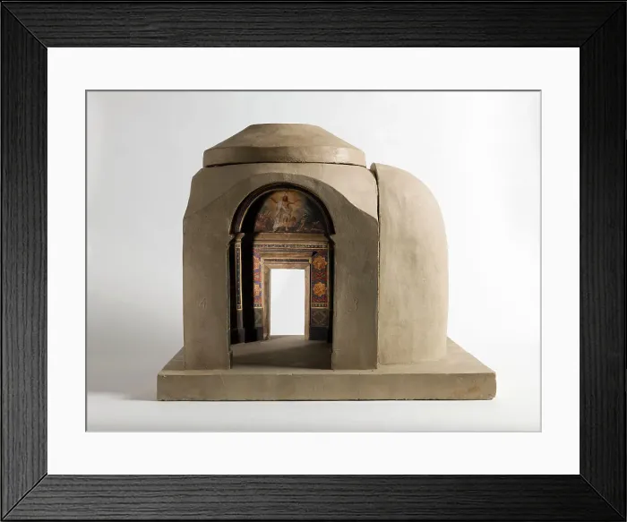 Framed Print : Maquette du décor de la chapelle des Morts (dite chapelle des Ames) église Notre-Dame... c.1836. Creator: Merry Joseph Blondel Framed Print : Maquette du décor de la chapelle des Morts (dite chapelle des Ames) église Notre-Dame... c.1836. Creator: Merry Joseph Blondel