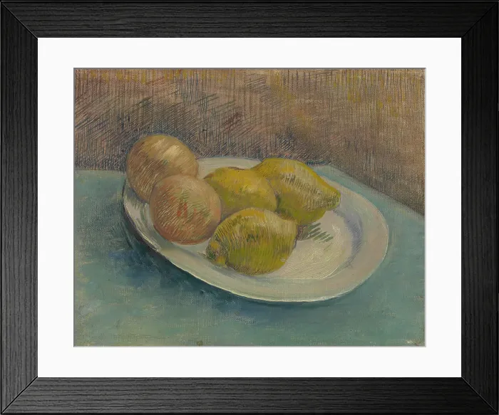 Framed Print : Dish with Citrus Fruit, 1887. Creator: Gogh, Vincent, van (1853-1890) Framed Print : Dish with Citrus Fruit, 1887. Creator: Gogh, Vincent, van (1853-1890)