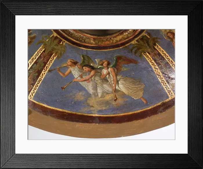 Framed Print : Maquette du décor de la chapelle des Morts (dite chapelle des Ames) église Notre-Dame... c.1836. Creator: Merry Joseph Blondel Framed Print : Maquette du décor de la chapelle des Morts (dite chapelle des Ames) église Notre-Dame... c.1836. Creator: Merry Joseph Blondel