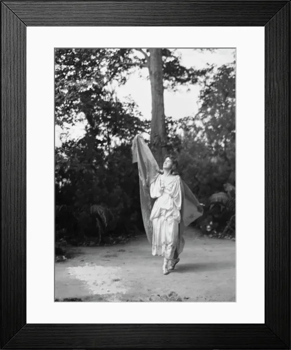 Framed Print : Scene from Sanctuary, A Bird Masque, by Percy MacKaye...Meriden Bird Club...New Hampshire, 1913. Creator: Arnold Genthe Framed Print : Scene from Sanctuary, A Bird Masque, by Percy MacKaye...Meriden Bird Club...New Hampshire, 1913. Creator: Arnold Genthe