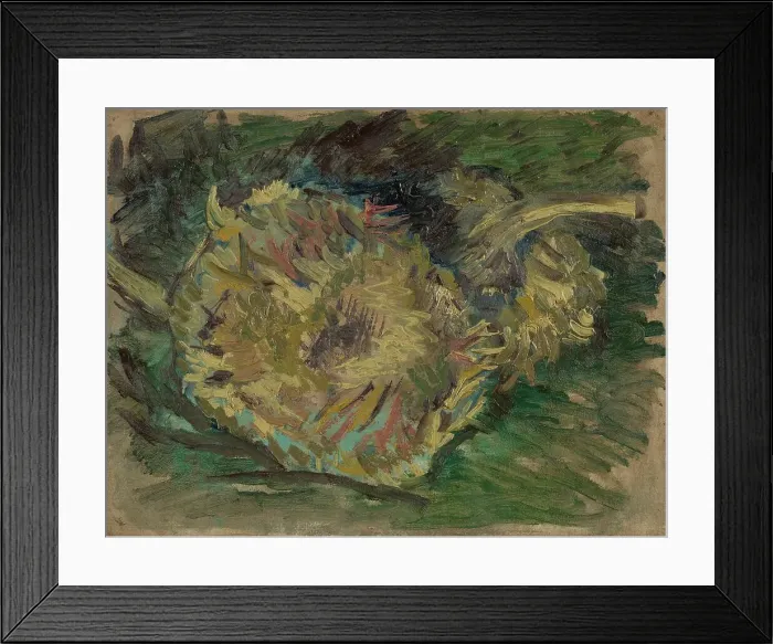 Framed Print : Sunflowers Gone to Seed, 1887. Creator: Gogh, Vincent, van (1853-1890) Framed Print : Sunflowers Gone to Seed, 1887. Creator: Gogh, Vincent, van (1853-1890)