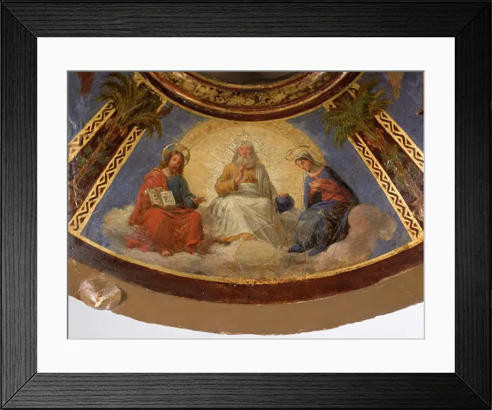 Framed Print : Maquette du décor de la chapelle des Morts (dite chapelle des Ames) église Notre-Dame... c.1836. Creator: Merry Joseph Blondel Framed Print : Maquette du décor de la chapelle des Morts (dite chapelle des Ames) église Notre-Dame... c.1836. Creator: Merry Joseph Blondel