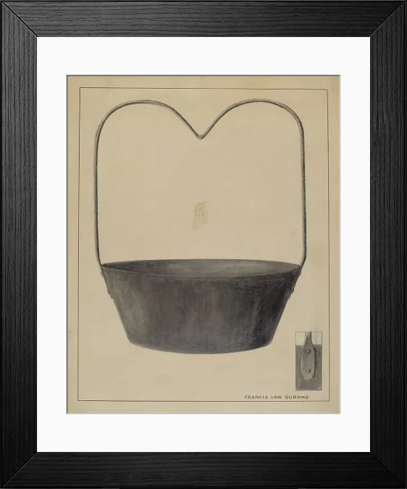 Framed Print : Kettle, 1935 / 1942. Creator: Francis Law Durand Framed Print : Kettle, 1935 / 1942. Creator: Francis Law Durand
