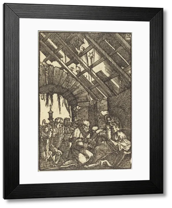 Framed Print : The Adoration of the Magi, c. 1513. Creator: Albrecht Altdorfer Framed Print : The Adoration of the Magi, c. 1513. Creator: Albrecht Altdorfer