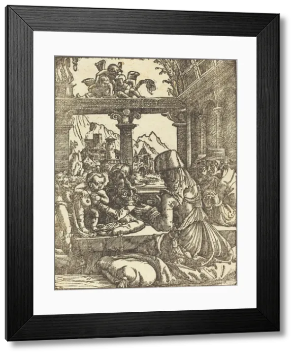 Framed Print : The Adoration of the Shepherds, in or after 1520. Creator: Albrecht Altdorfer Framed Print : The Adoration of the Shepherds, in or after 1520. Creator: Albrecht Altdorfer