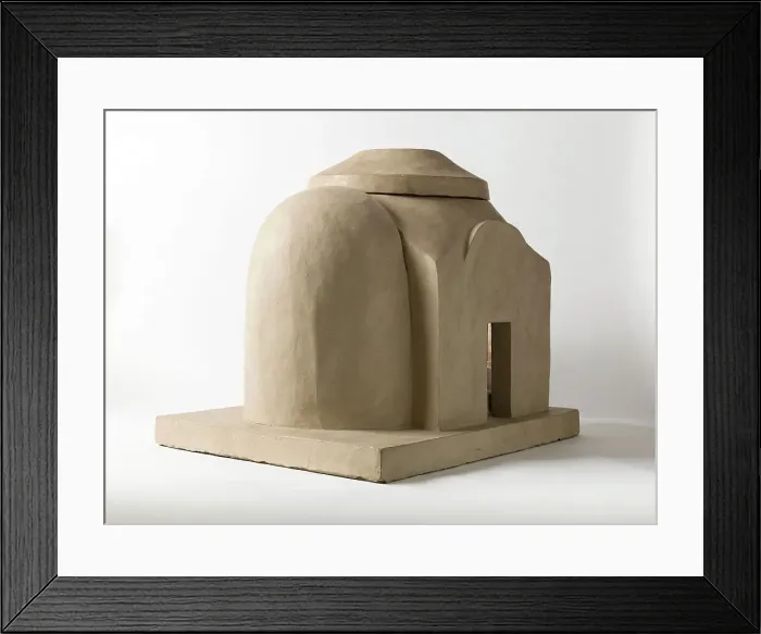 Framed Print : Maquette du décor de la chapelle des Morts (dite chapelle des Ames) église Notre-Dame... c.1836. Creator: Merry Joseph Blondel Framed Print : Maquette du décor de la chapelle des Morts (dite chapelle des Ames) église Notre-Dame... c.1836. Creator: Merry Joseph Blondel