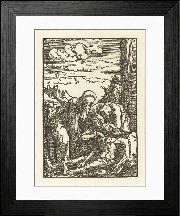 Framed Print : The Lamentation beneath the Cross, c. 1513. Creator: Albrecht Altdorfer Framed Print : The Lamentation beneath the Cross, c. 1513. Creator: Albrecht Altdorfer
