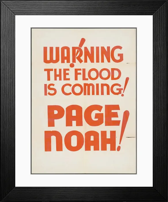 Framed Print : Noah, [193-]. Creator: Unknown