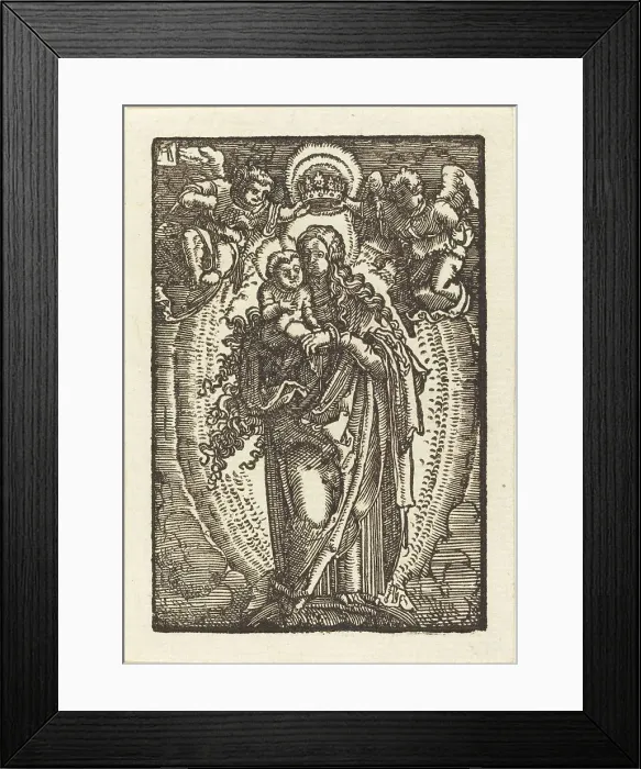 Framed Print : The Virgin as Queen of Heaven, c. 1513. Creator: Albrecht Altdorfer Framed Print : The Virgin as Queen of Heaven, c. 1513. Creator: Albrecht Altdorfer