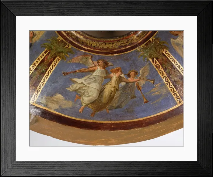 Framed Print : Maquette du décor de la chapelle des Morts (dite chapelle des Ames) église Notre-Dame... c.1836. Creator: Merry Joseph Blondel Framed Print : Maquette du décor de la chapelle des Morts (dite chapelle des Ames) église Notre-Dame... c.1836. Creator: Merry Joseph Blondel