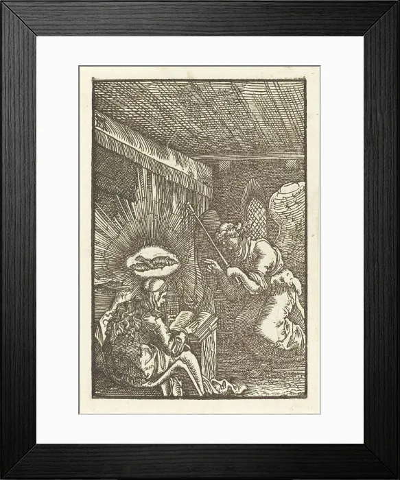 Framed Print : The Annunciation, c. 1513. Creator: Albrecht Altdorfer Framed Print : The Annunciation, c. 1513. Creator: Albrecht Altdorfer