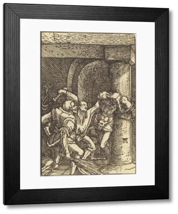 Framed Print : The Flagellation of Christ, c. 1513. Creator: Albrecht Altdorfer Framed Print : The Flagellation of Christ, c. 1513. Creator: Albrecht Altdorfer