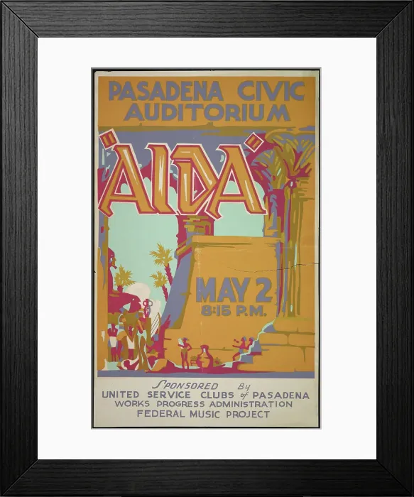 Framed Print : Aida, California, [193-]. Creator: Unknown