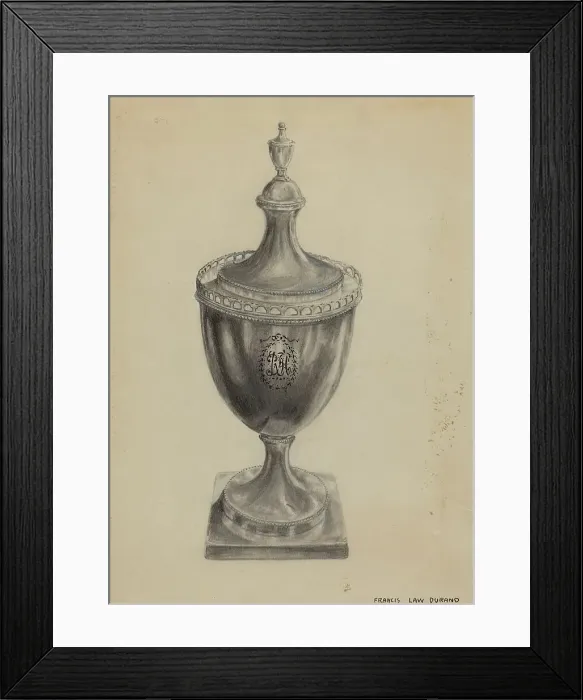 Framed Print : Silver Sugar Bowl, 1935 / 1942. Creator: Francis Law Durand Framed Print : Silver Sugar Bowl, 1935 / 1942. Creator: Francis Law Durand